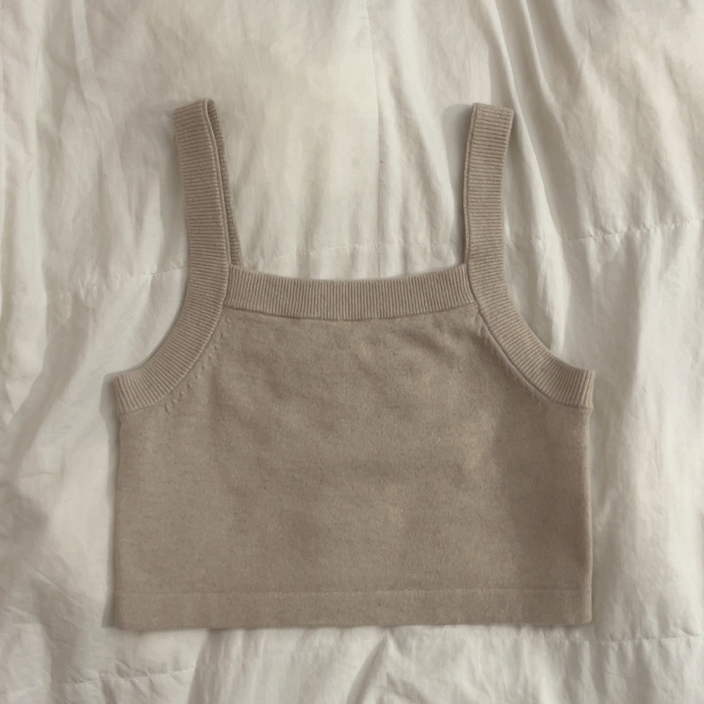 Madewell (Re)Sourced Cashmere Carlyn Crop Sweater Tank